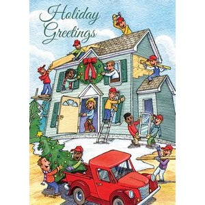 Cheerful Contractors Holiday Cards