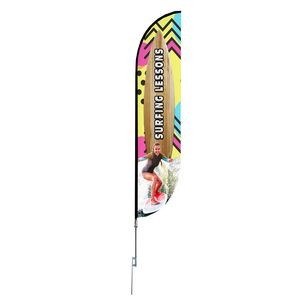 Super Flag 15' Single Sided w/ Spike Base - Made in the USA