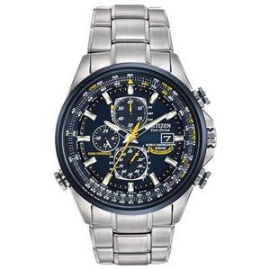 Citizen Men's Blue Angels Editions World Time Chronograph Eco-Drive Stainless Steel Watch
