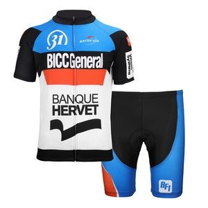Unisex Full Color Dye Sublimated Custom Cycling Jersey Set