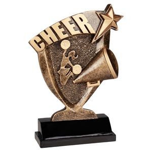 7" Cheer Broadcast Resin Trophy