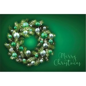 Marble Swirl Wreath Card To Calendar