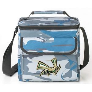 Insulated 18-Can Leakproof Zipper Cooler Bag W/ Shoulder Strap (11" x 10" x 6")
