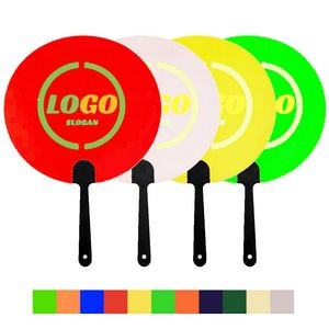 Full Color Round Advertising Hand Fan