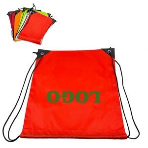 210D Polyester Drawstring Backpack MOQ 50PCS