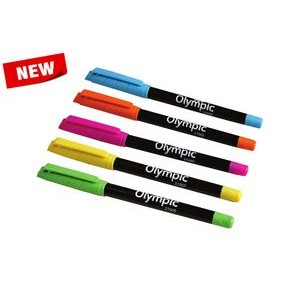 Neon Plastic Cap & Barrel Ball Point Pen