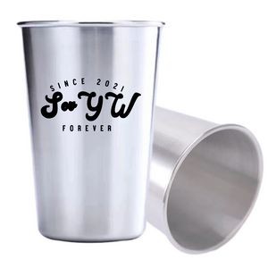 16 Oz Stainless Steel Shatterproof Pint Cup