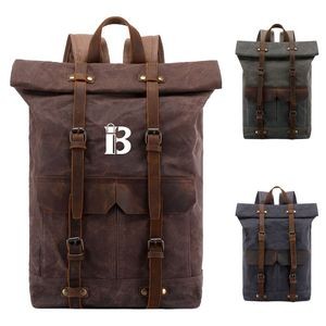 Waterproof Waxed Canvas Backpack for Men