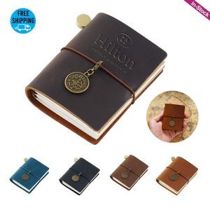 Genuine Leather Journal Notebook(2.68"x3.35")