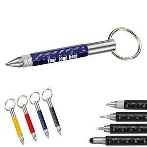 6 In 1 Tech Tool Pen Key Ring