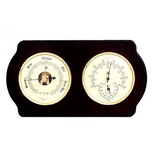 Barometer w/Thermometer & Hygrometer - Ash