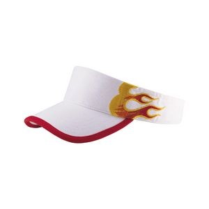 Heavy Brushed Cotton Twill Flame Visor
