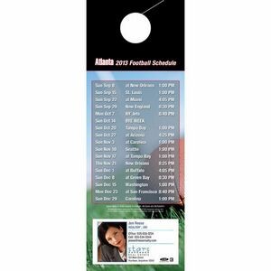 Atlanta Pro Football Schedule Door Hanger (4"x11")