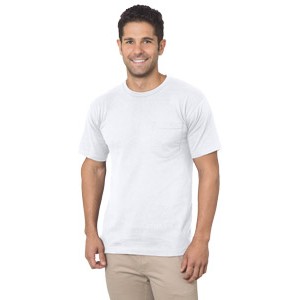 Unisex Bayside® Pocket Crew Tee Shirt