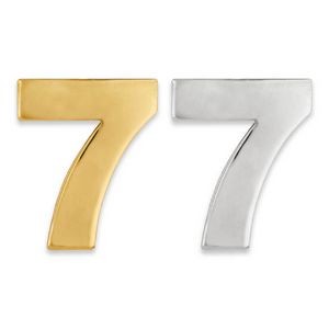Number "7" Lapel Pin - Gold or Silver