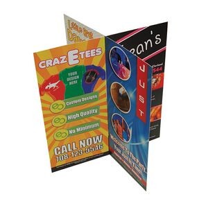 Digital Printed 8 Sided Table Tents w/2 Part (9"x4")