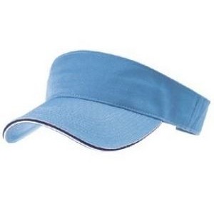Outlet Youth Garment Washed Cotton Twill Visor w/Double Sandwich Visor