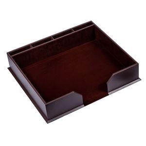 Leather Chocolate Brown Conference Pad Holder