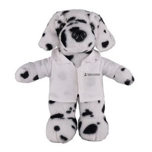 Soft Plush Stuffed Dalmatian in doctor's jacket