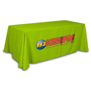 8' Tablecloth - 90" X 156" Any Color cloth with full color logo