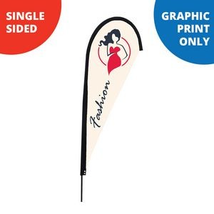 16 Ft. Teardrop Flag - Single Sided (Print Only)