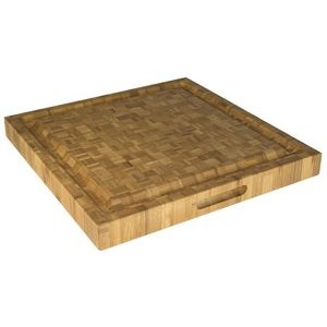 16" x 16" - Premium Bamboo Carving Block Wood