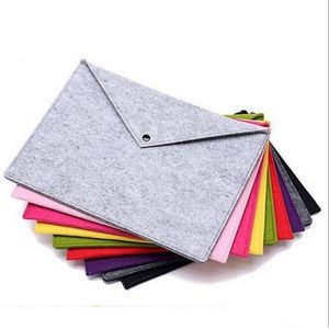 Portable Felt Holder Documents Folders Briefcase Bag with Snap Closure