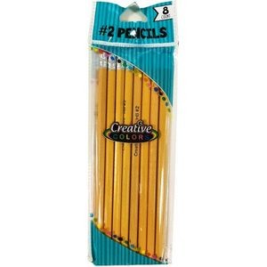 #2 Pencils - 8 Count, Yellow (Case of 48)