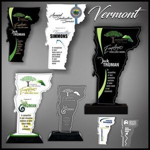 7" Vermont Black Budget Acrylic Award