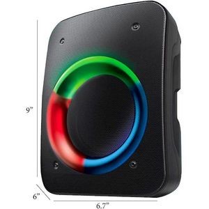 Wireless Party Speakers - Black, LED, Small (Case of 4)