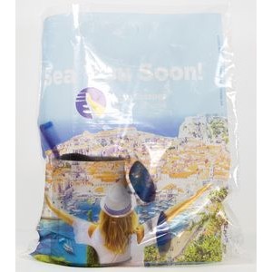 12" x 13.5" x 3" Gusset Full Color Clear Plastic Bags