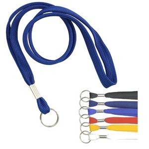 3/8" Inch Blank Lanyards With Keyring