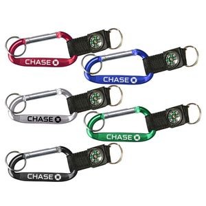 Monster Carabiner with Compass and Split Key Ring