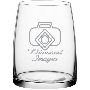 Deep Etched or Laser Engraved Piatta 12 oz. Stemless Wine Glass