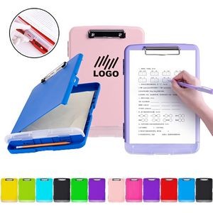 Plastic Clipboard With Storage Pen Holder