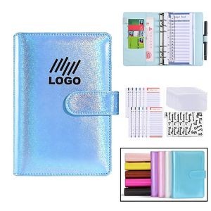Pu Leather Notebook Binder Budget Planner