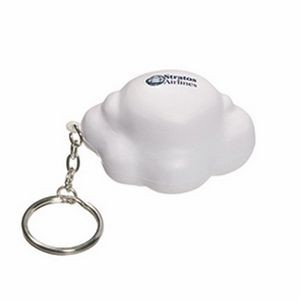 Cloud Shaped Stress Reliever With Keychain