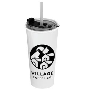 The Roadmaster - 18 Oz. Travel Tumbler with 2-in-1 Flip and Straw hole lid