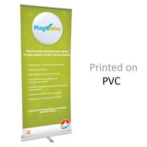 Retractable Banner & Stand w/12 Mil PVC (39.5"w x 82"h)