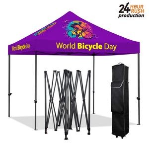 10' X 10' Commercial Grade Pop Up Tent Kit w/ Dye Sublimation Canopy