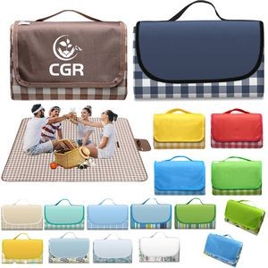 78.7" X 59" Foldable Waterproof Picnic Beach Blanket for Large and Convenient Outdoor Lounging