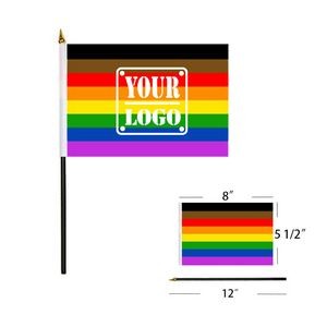 Progress Pride Handheld Stick Flags