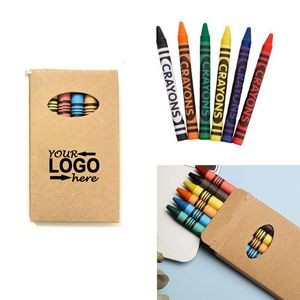 6Pack Assorted Crayon Set