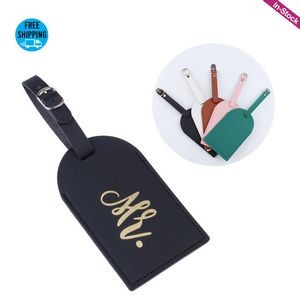 PU Leather Luggage Full Privacy Cover Tag
