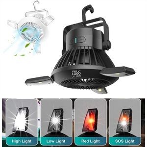 Portable LED Camping Lantern with Ceiling Fan