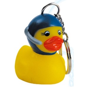 Rubber Pilot Duck Key Chain©