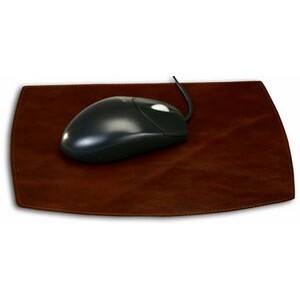 Classic Mocha Brown Leather Mouse Pad