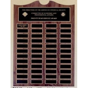 Roster Series Traditional Plaque w/ 24 Extra Large Individual Plates (14"x20")