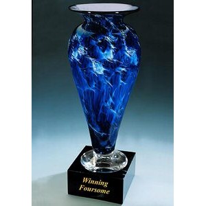 Winning Foursome Golf Trophy Vase w/ Marble Base (6"x13.75")