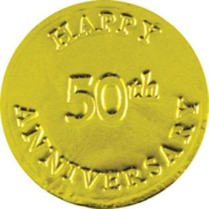 Happy 50th Anniversary Chocolate Coin